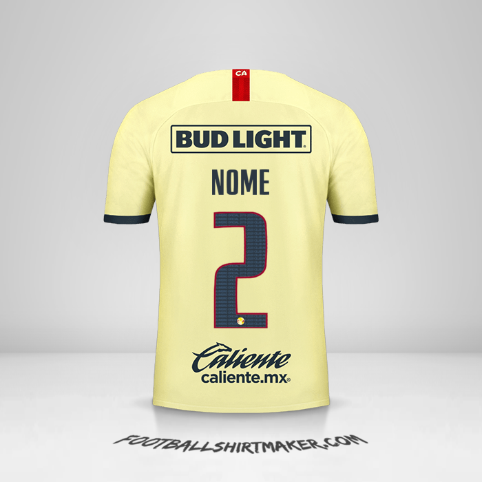 Camisa Club America 2019/20 -  nome - 2