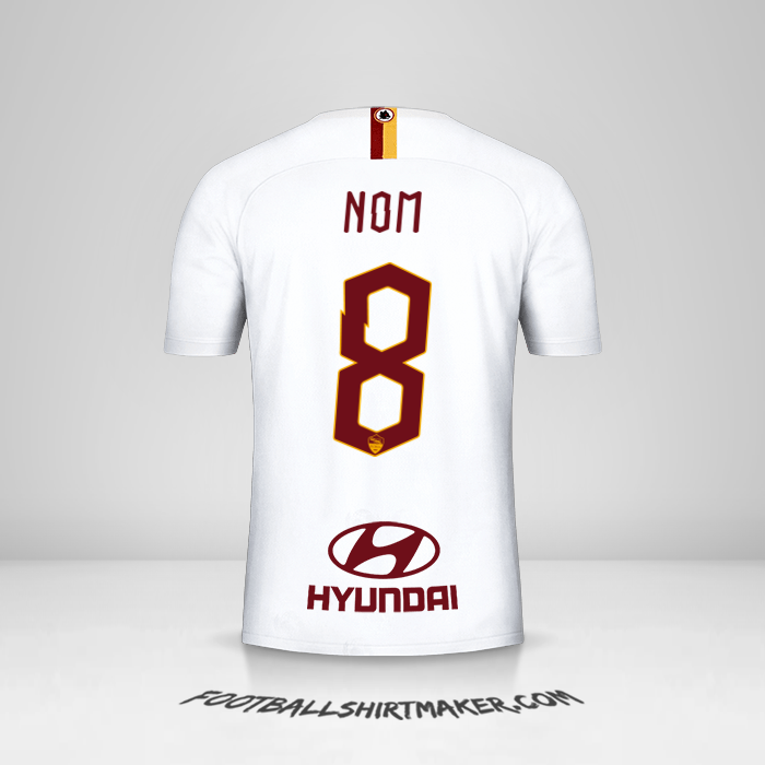 Maillot AS Roma 2019/20 Extérieur -  nom - 8