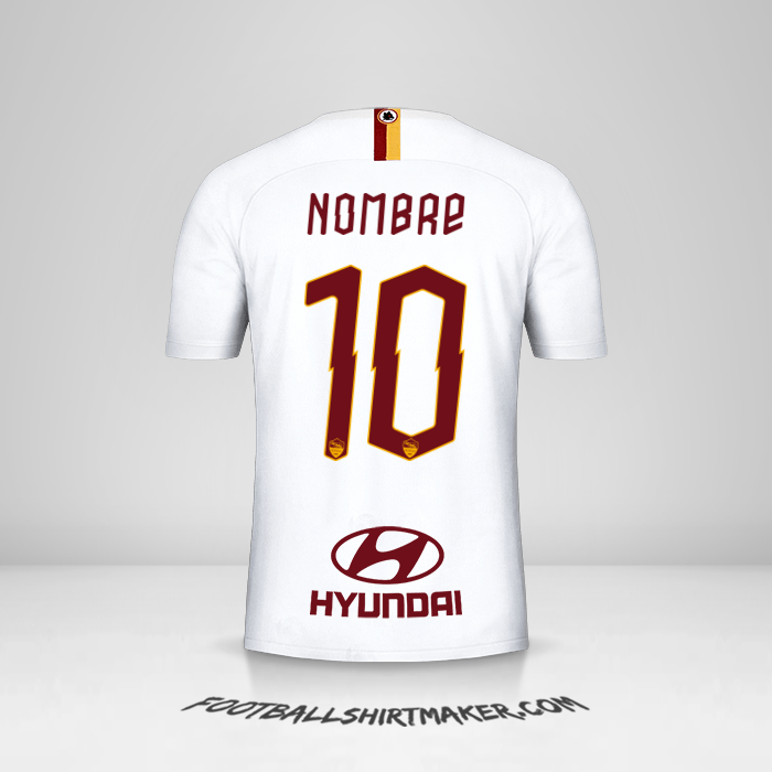 Jersey AS Roma 2019/20 Visita -  nombre - 10