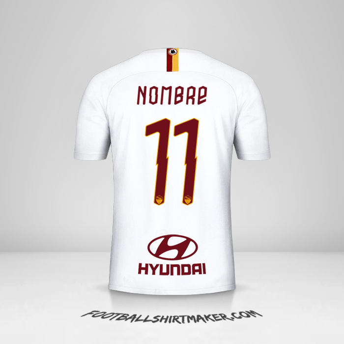 Jersey AS Roma 2019/20 Visita -  nombre - 11