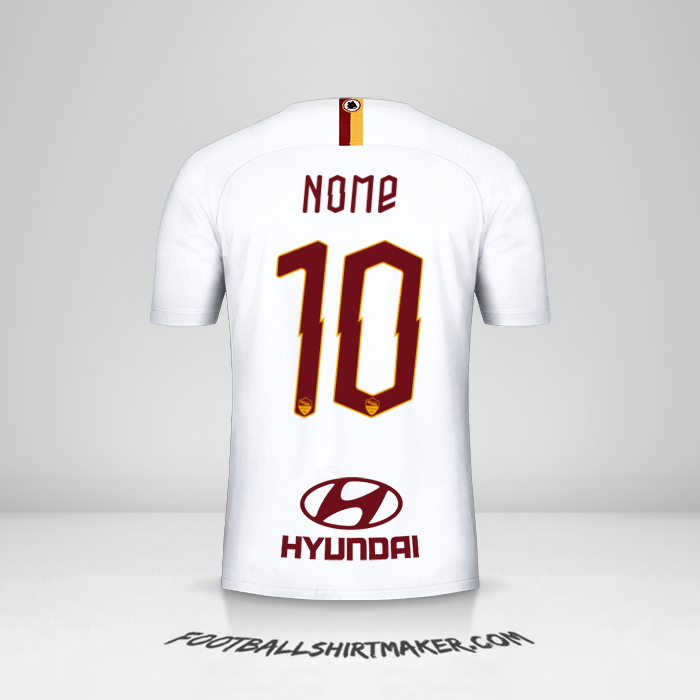 Camisola AS Roma 2019/20 Alternativa -  nome - 10