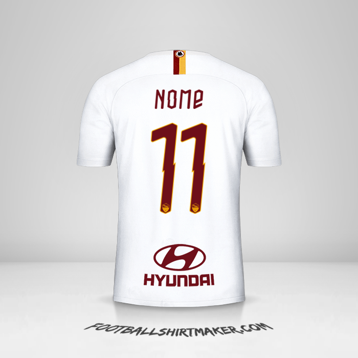 Maglia AS Roma 2019/20 Seconda -  nome - 11