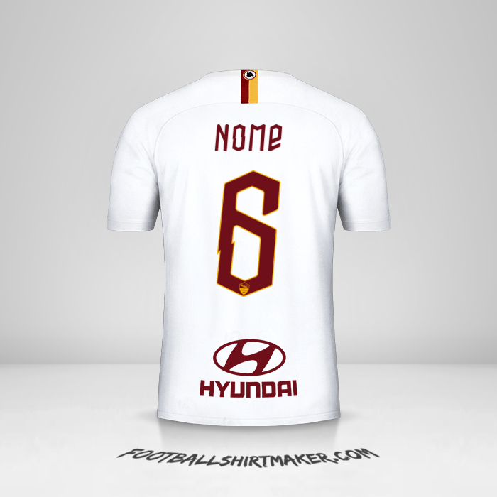 Maglia AS Roma 2019/20 Seconda -  nome - 6