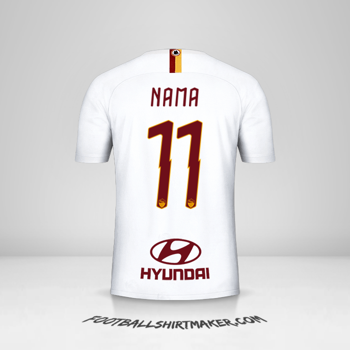 Jersey AS Roma 2019/20 Alternatif -  nama - 11