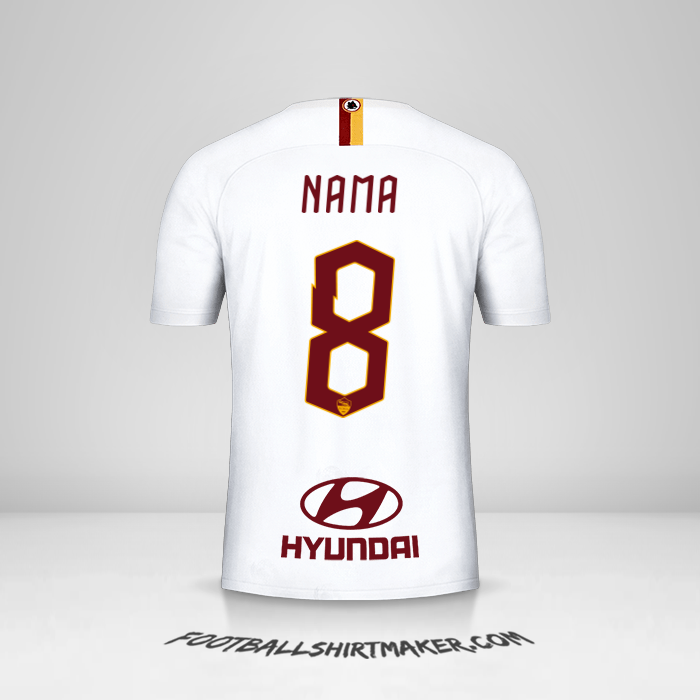 Jersey AS Roma 2019/20 Alternatif -  nama - 8