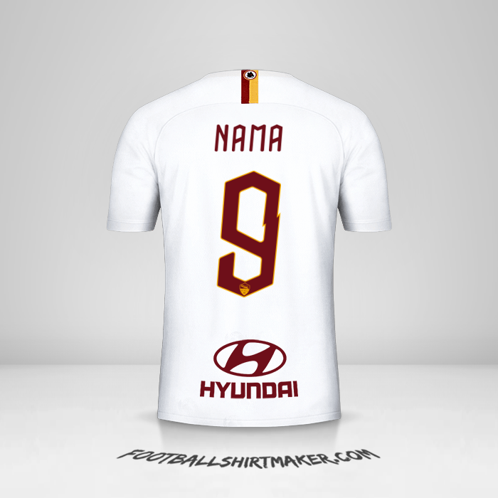 Jersey AS Roma 2019/20 Alternatif -  nama - 9