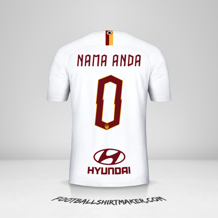 Jersey AS Roma 2019/20 II -  nama anda - 0