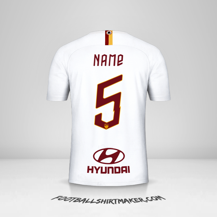 Shirt AS Roma 2019/20 Away -  name - 5