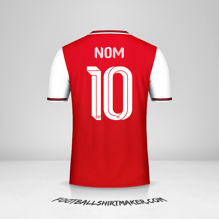 Maillot Arsenal Cup 2019/20 -  nom - 10