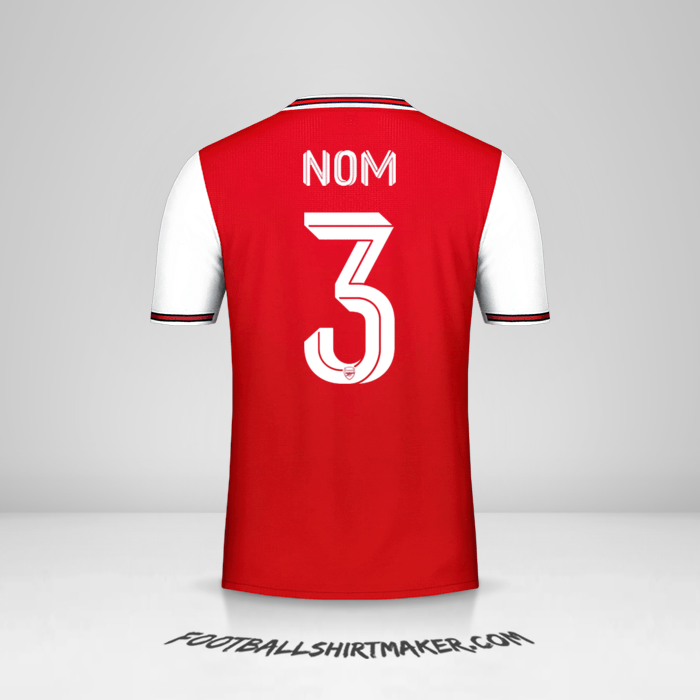 Maillot Arsenal Cup 2019/20 -  nom - 3
