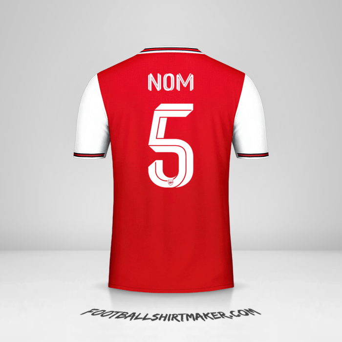 Maillot Arsenal Cup 2019/20 -  nom - 5