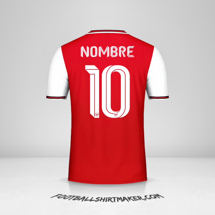 Camiseta Arsenal Cup 2019/20 -  nombre - 10
