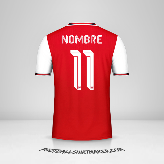 Camiseta Arsenal Cup 2019/20 -  nombre - 11