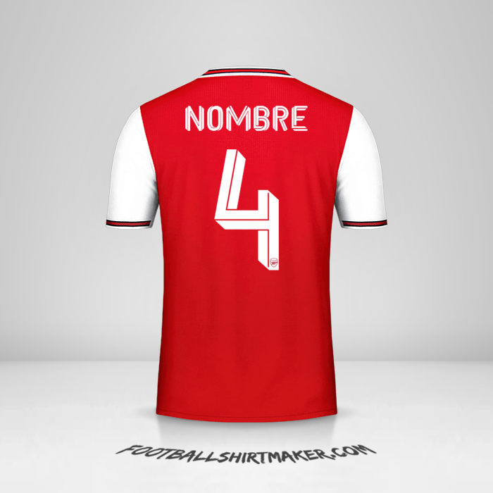 Jersey Arsenal Cup 2019/20 -  nombre - 4