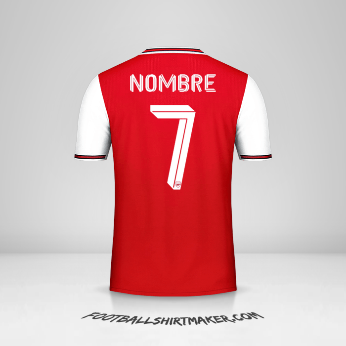 Jersey Arsenal Cup 2019/20 -  nombre - 7