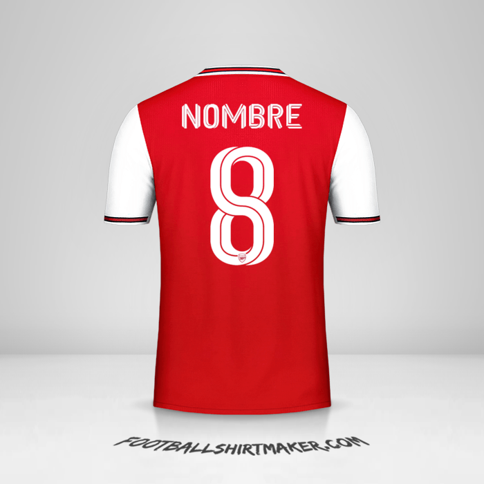 Jersey Arsenal Cup 2019/20 -  nombre - 8