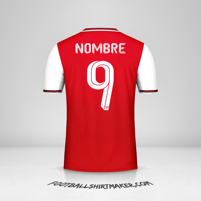 Jersey Arsenal Cup 2019/20 -  nombre - 9
