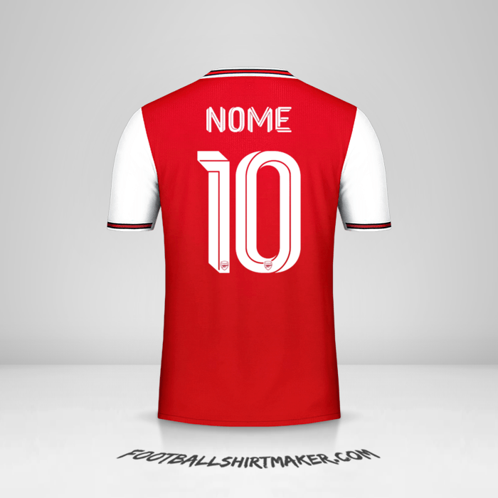 Camisola Arsenal Cup 2019/20 -  nome - 10