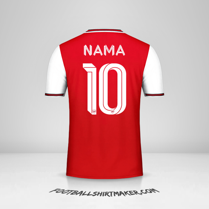 Jersey Arsenal Cup 2019/20 -  nama - 10