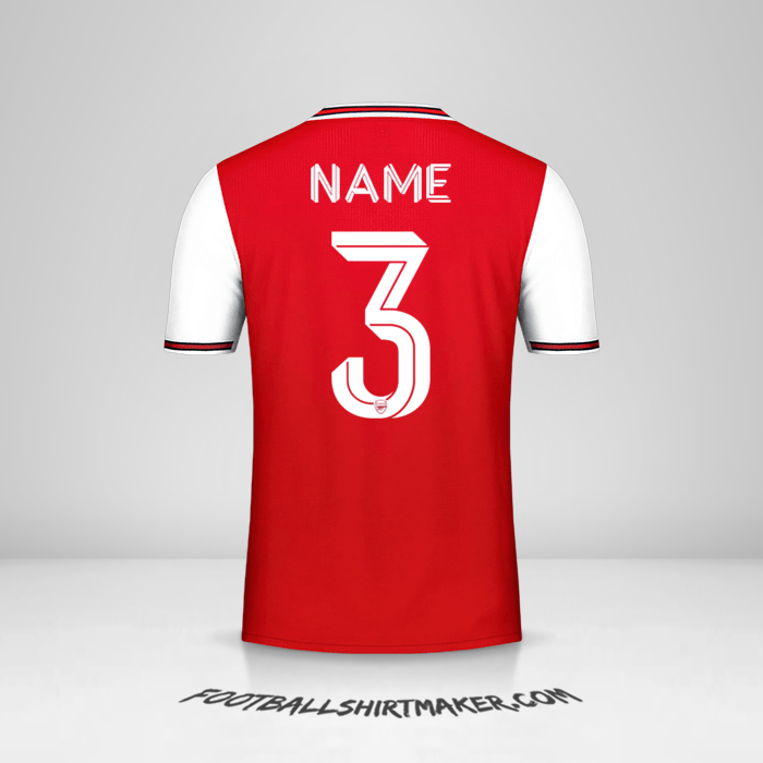 Shirt Arsenal Cup 2019/20 -  name - 3
