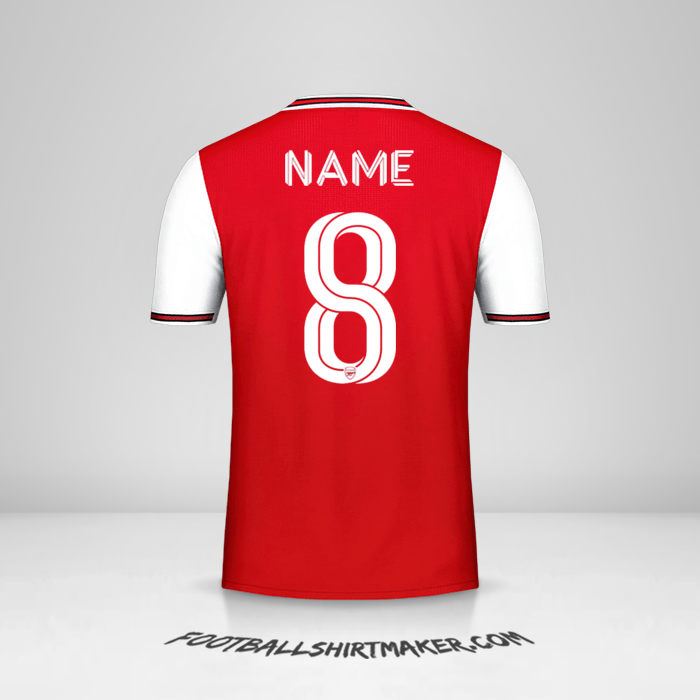 Jersey Arsenal Cup 2019/20 -  name - 8
