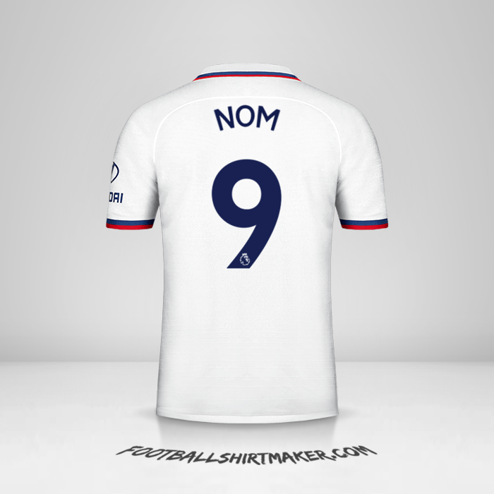 Maillot Chelsea 2019/20 Extérieur -  nom - 9