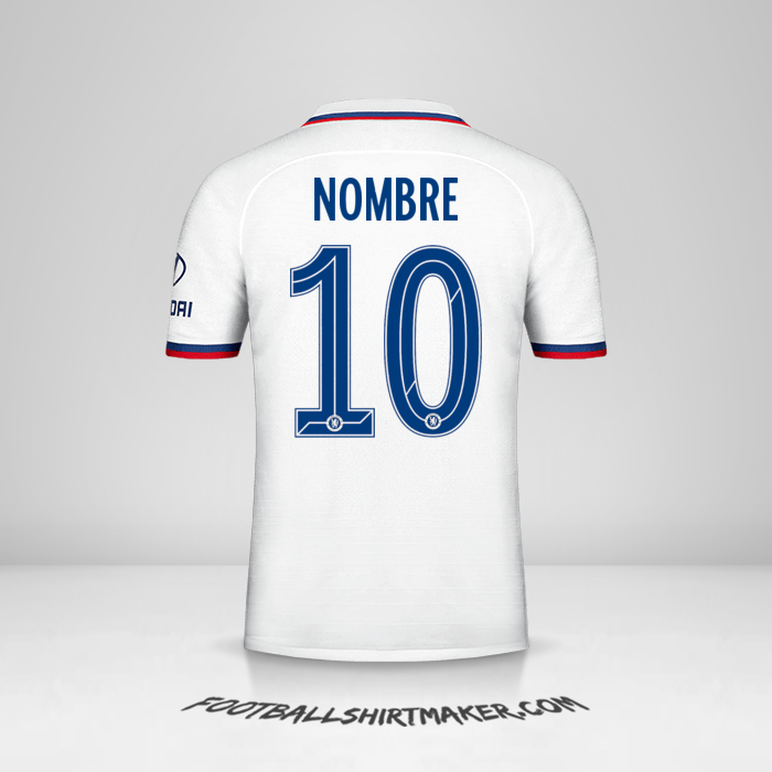 Jersey Chelsea Cup 2019/20 Visita -  nombre - 10