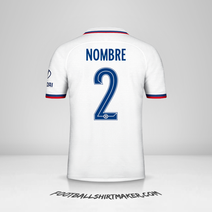 Camiseta Chelsea Cup 2019/20 Visita -  nombre - 2