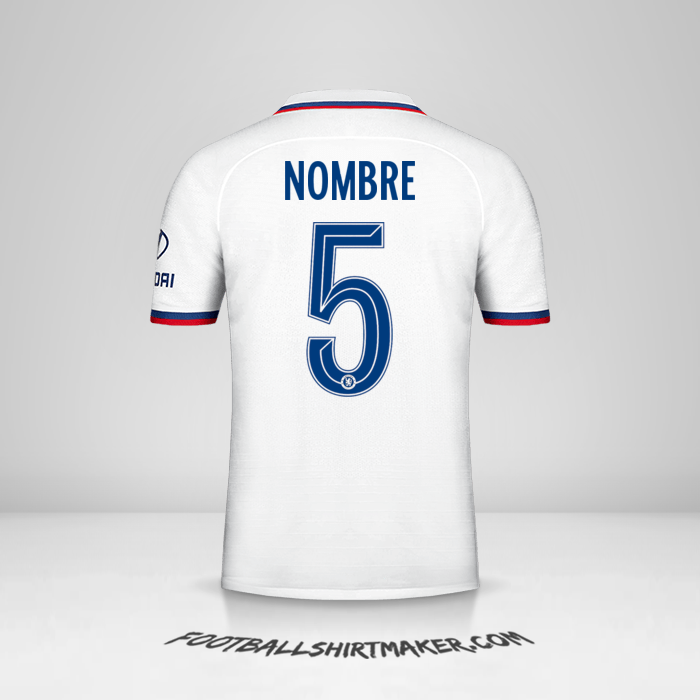 Camiseta Chelsea Cup 2019/20 Visita -  nombre - 5