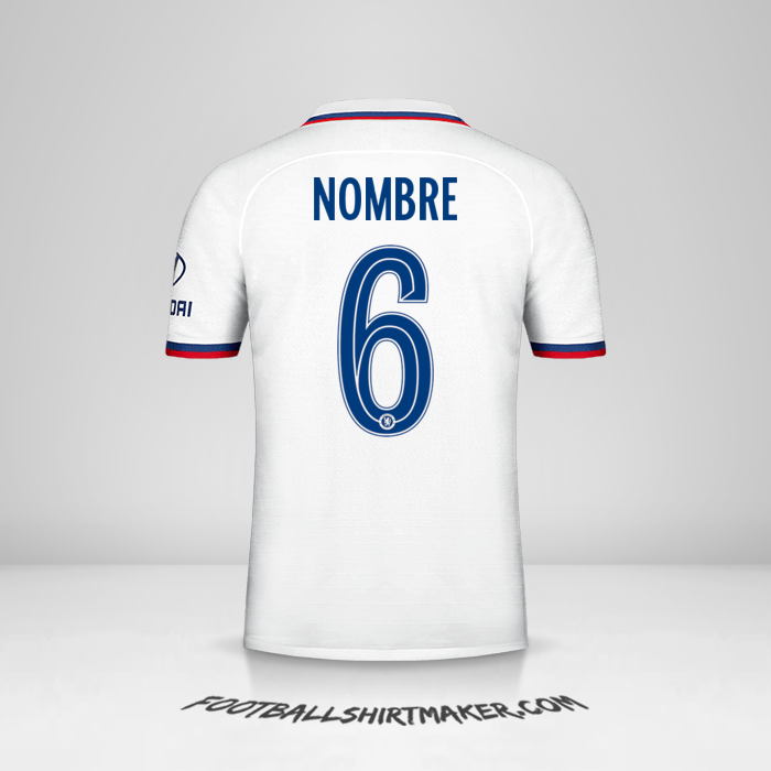 Camiseta Chelsea Cup 2019/20 Visita -  nombre - 6