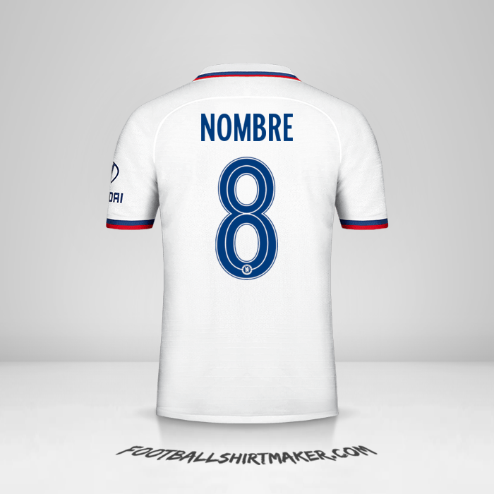 Jersey Chelsea Cup 2019/20 Visita -  nombre - 8