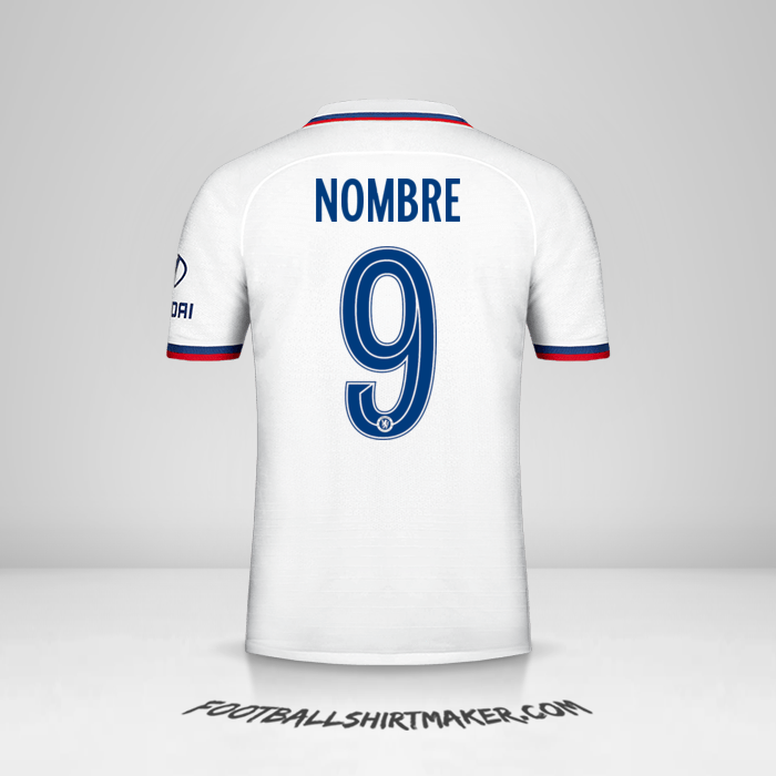 Jersey Chelsea Cup 2019/20 Visita -  nombre - 9