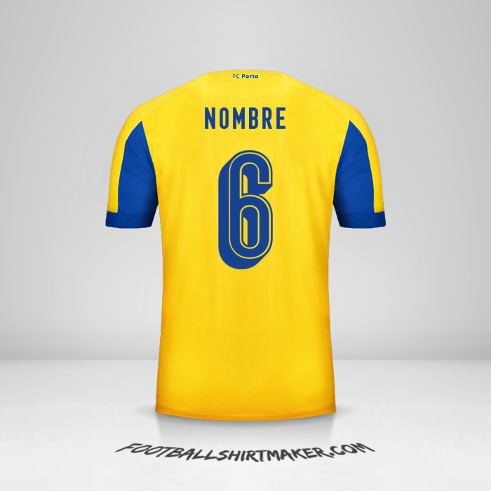 Jersey FC Porto UCL 2019/20 Visita -  nombre - 6