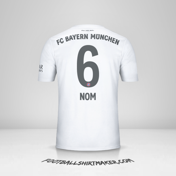 Maillot FC Bayern Munchen 2019/20 Extérieur -  nom - 6