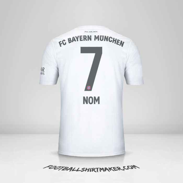 Maillot FC Bayern Munchen 2019/20 Extérieur -  nom - 7