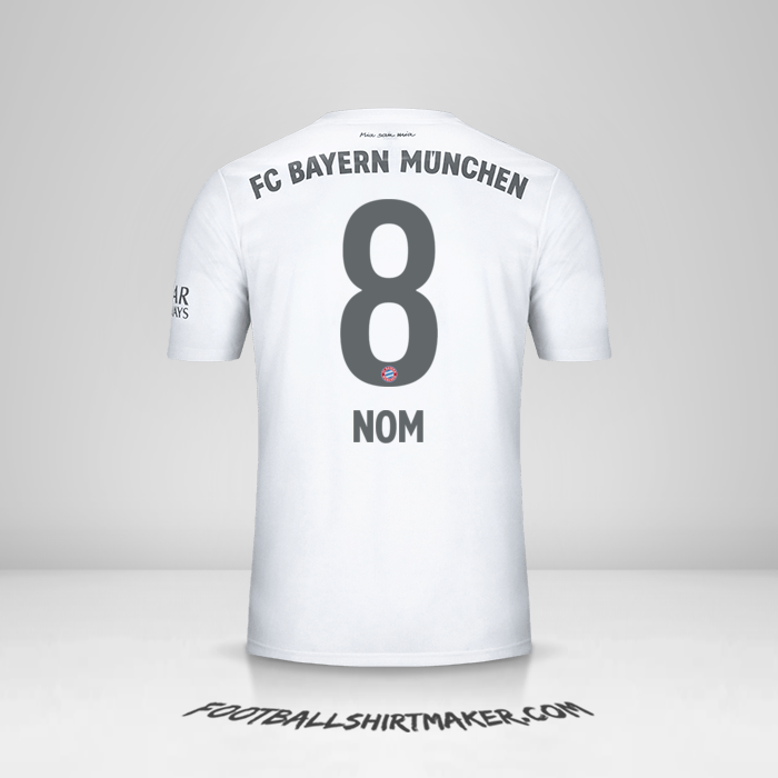 Maillot FC Bayern Munchen 2019/20 Extérieur -  nom - 8
