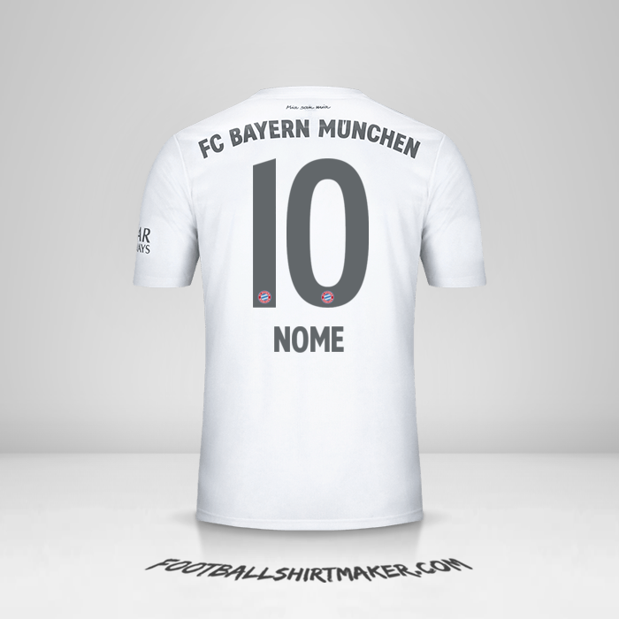 Camisa FC Bayern Munchen 2019/20 Alternativa -  nome - 10