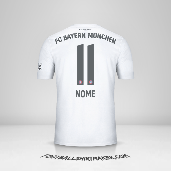 Maglia FC Bayern Munchen 2019/20 Seconda -  nome - 11