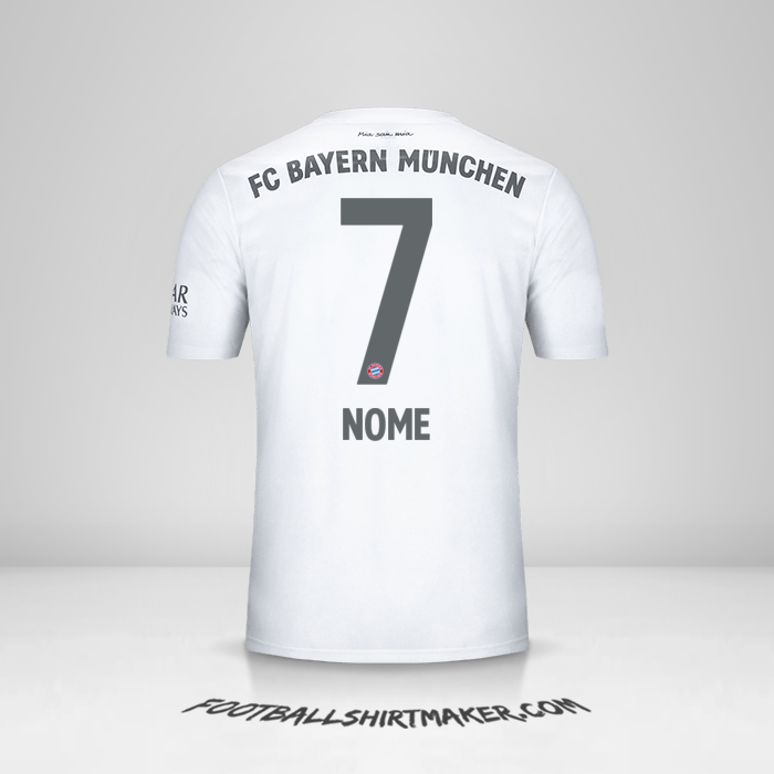 Maglia FC Bayern Munchen 2019/20 Seconda -  nome - 7