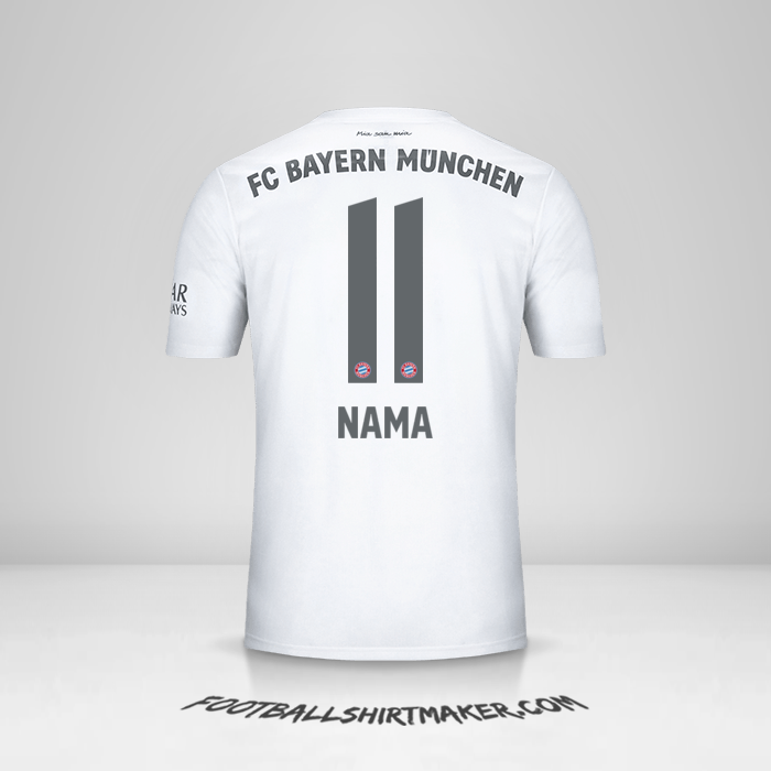 Jersey FC Bayern Munchen 2019/20 Alternatif -  nama - 11