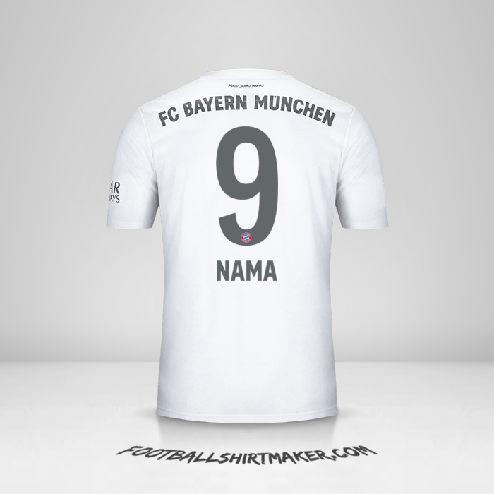 Jersey FC Bayern Munchen 2019/20 Alternatif -  nama - 9
