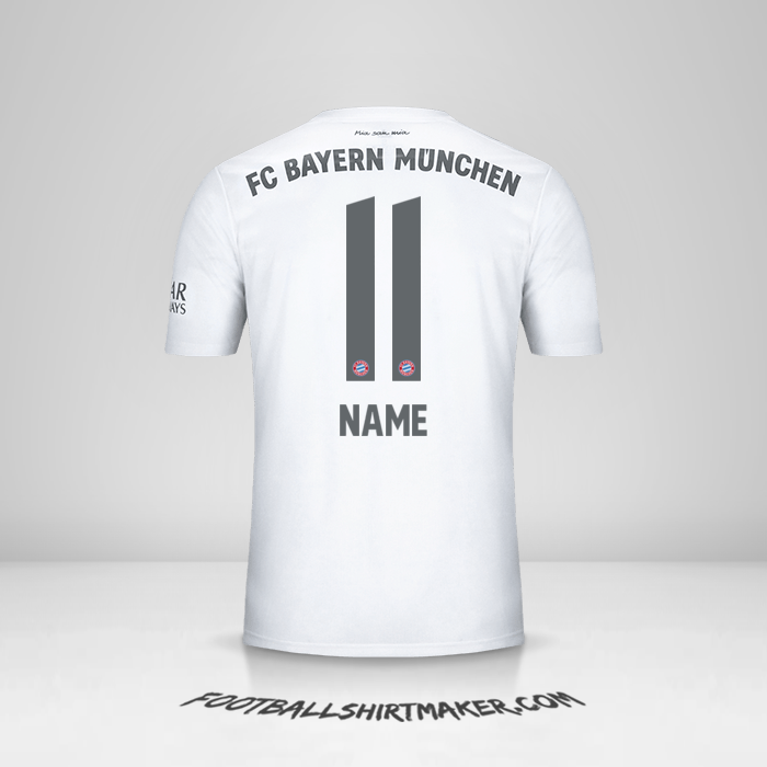 Trikot FC Bayern Munchen 2019/20 Auswärts -  name - 11