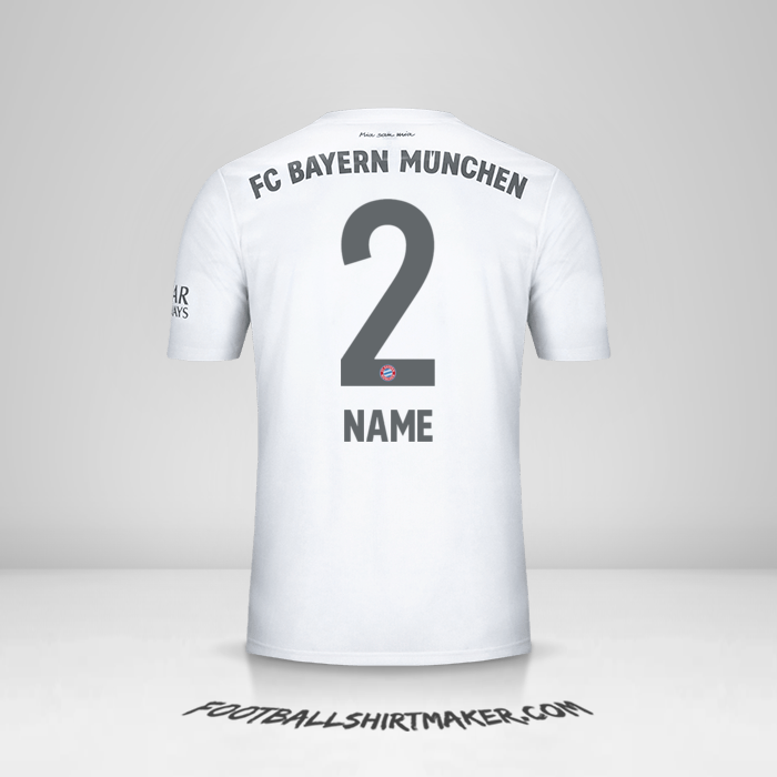 Shirt FC Bayern Munchen 2019/20 Away -  name - 2