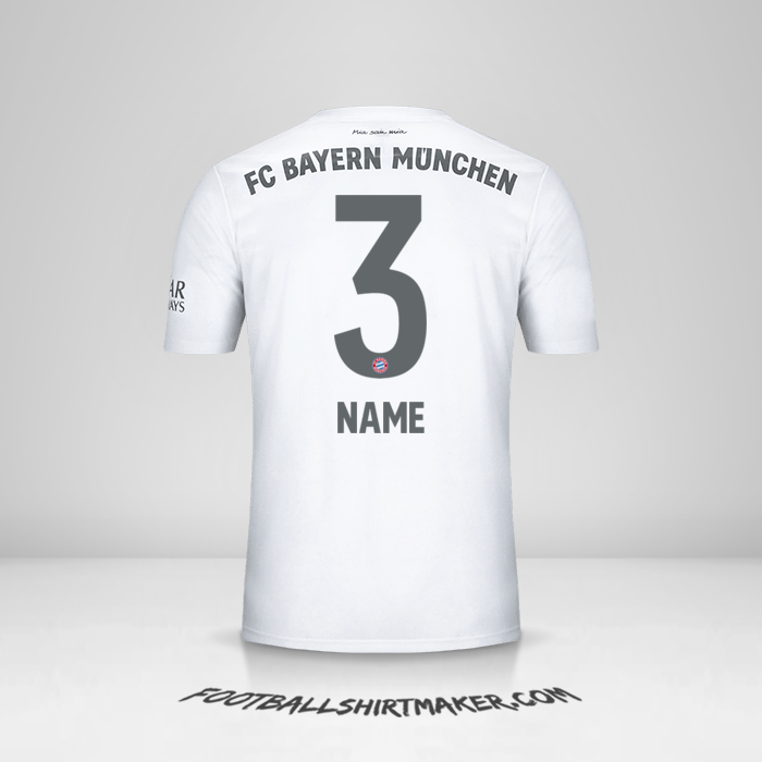 Shirt FC Bayern Munchen 2019/20 Away -  name - 3