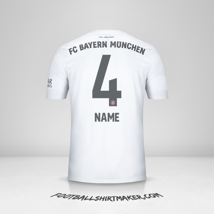 Jersey FC Bayern Munchen 2019/20 Away -  name - 4