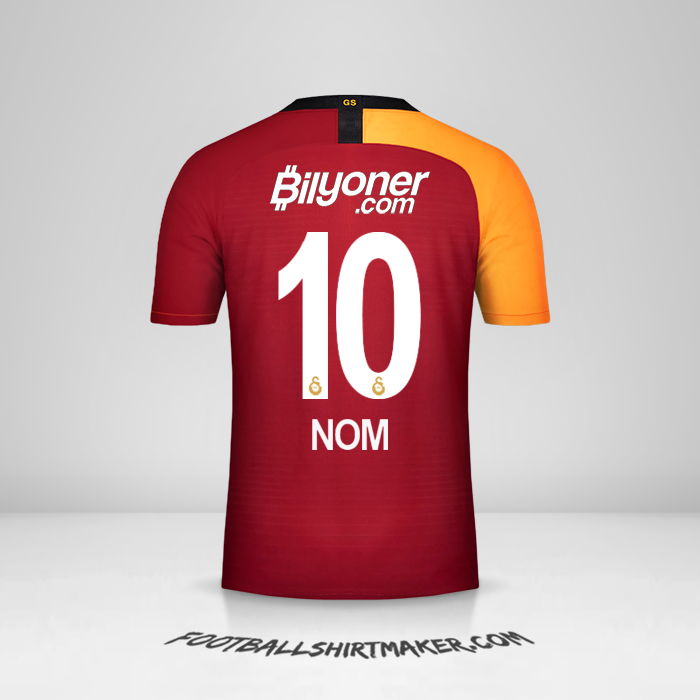 Maillot Galatasaray SK 2019/20 -  nom - 10