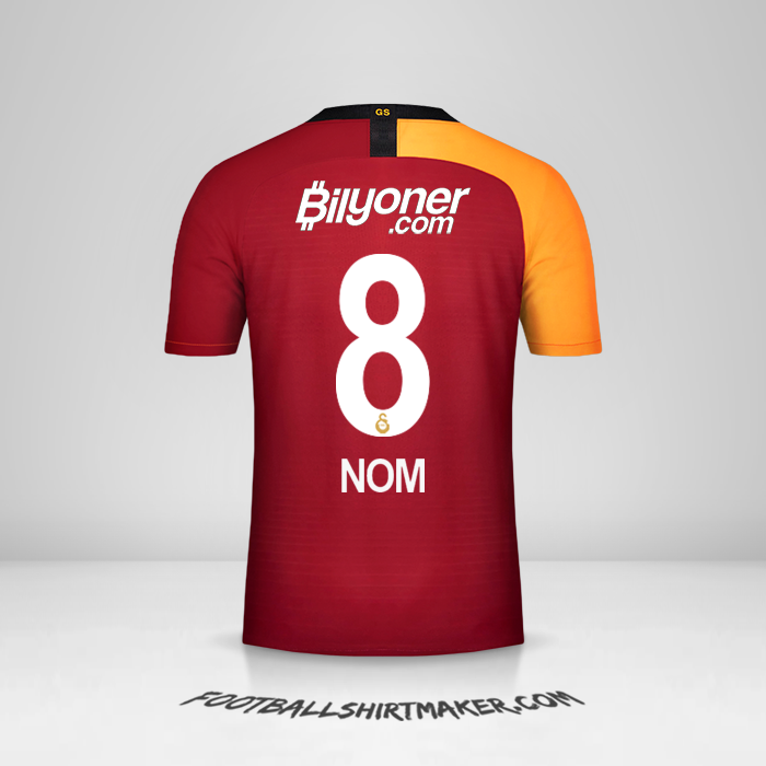Maillot Galatasaray SK 2019/20 -  nom - 8