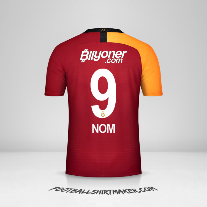 Maillot Galatasaray SK 2019/20 -  nom - 9