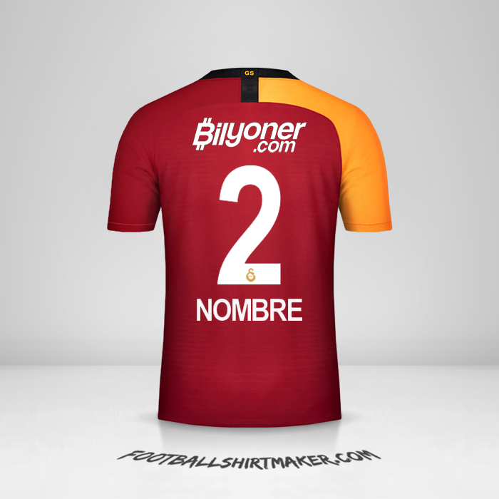 Camiseta Galatasaray SK 2019/20 -  nombre - 2