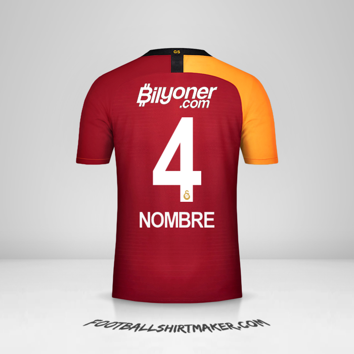 Jersey Galatasaray SK 2019/20 -  nombre - 4
